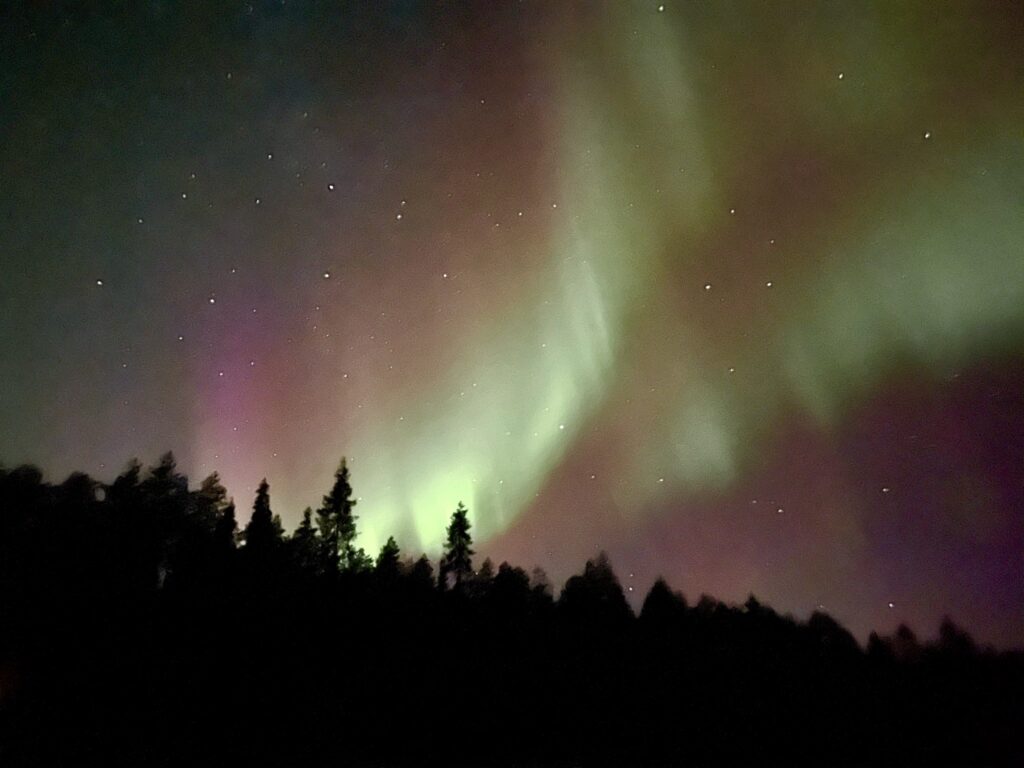 Noorderlicht bij Ollilan