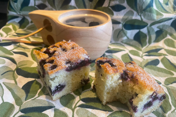 Bosbessenplaatcake